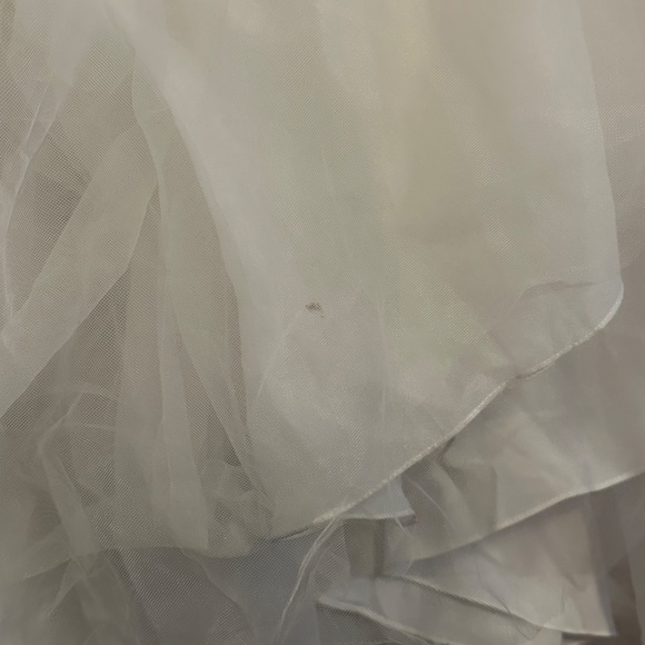 WHITE BY VERA WANG NWT SIZE 2 PLEATED SATIN TULLE ORGANZA WEDDING DRESS - Picture 14 of 16